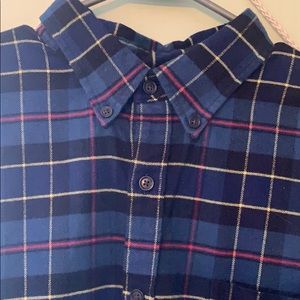 Lands’ End long sleeve plaid flannel